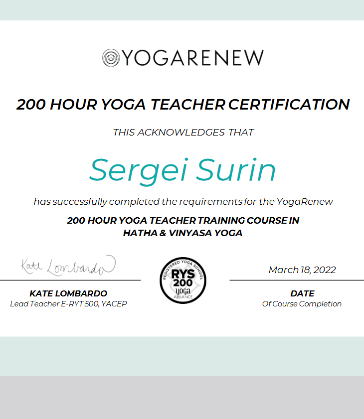 Yoga Teacher Training · 200 часов